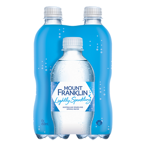 Mount Franklin Lightly Sparkling Water 4x450ml