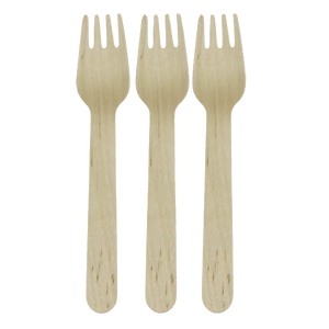 Entertain By Eco Wooden Fork 160mm 12 Pack