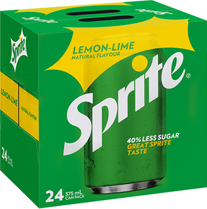 Sprite Lemon Lime Natural Flavour 24x375ml