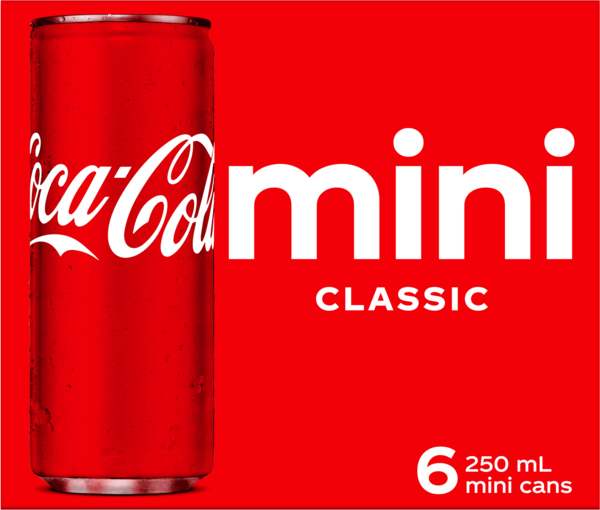 Coca Cola Mini Cans 6x250ml