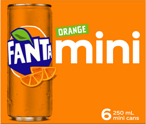 Fanta Orange Mini Cans 6x250ml