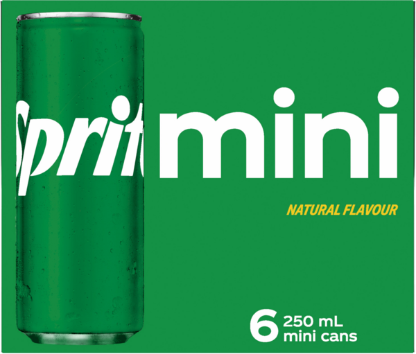 Sprite Natural Flavour Mini Cans 6x250ml