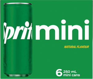 Sprite Natural Flavour Mini Cans 6x250ml