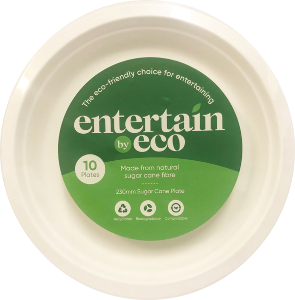 Entertain By Eco Sugar Cane Plates 10 Pack